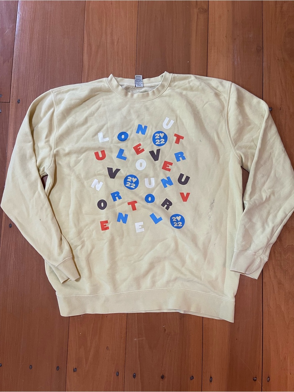 Harry Styles Alphabet Soup Tour Sweatshirt 2022 XL